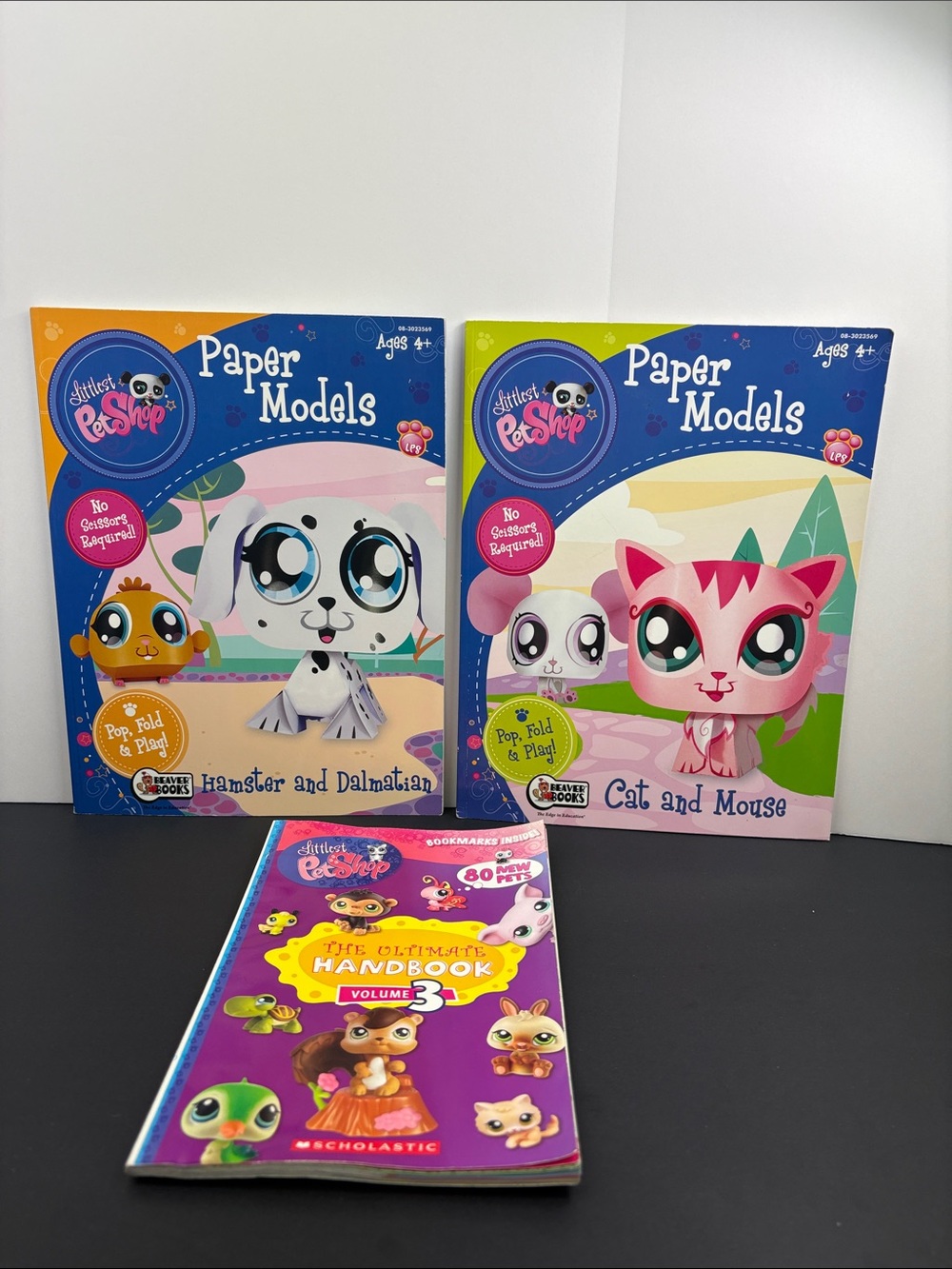 Littlest Pet Shop The Ultimate Handbook Volume 3 & Paper Models Book Bundle LPS